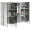 Bathroom Mirror Cabinet Concrete Grey 60 x 14.5 x 50 cm