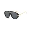 New Fashion Outdoor Yellow Sunglasses Women Men Brand Vintage Punk Pilot Sun Glasses Female Beach Shades