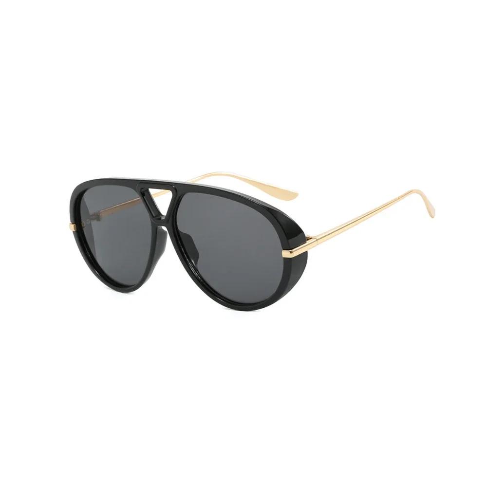 New Fashion Outdoor Yellow Sunglasses Women Men Brand Vintage Punk Pilot Sun Glasses Female Beach Shades
