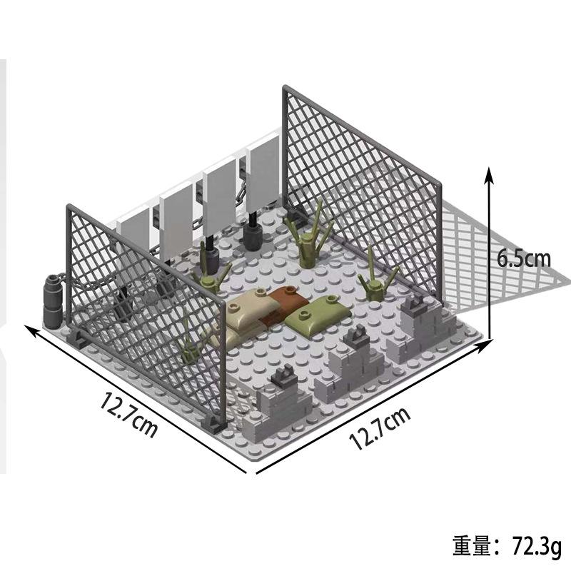 Bricks Toys Model Military Army War DIY Military WW2 Soldiers World 2 Base Observation Tower Assemble Building Blocks Children's