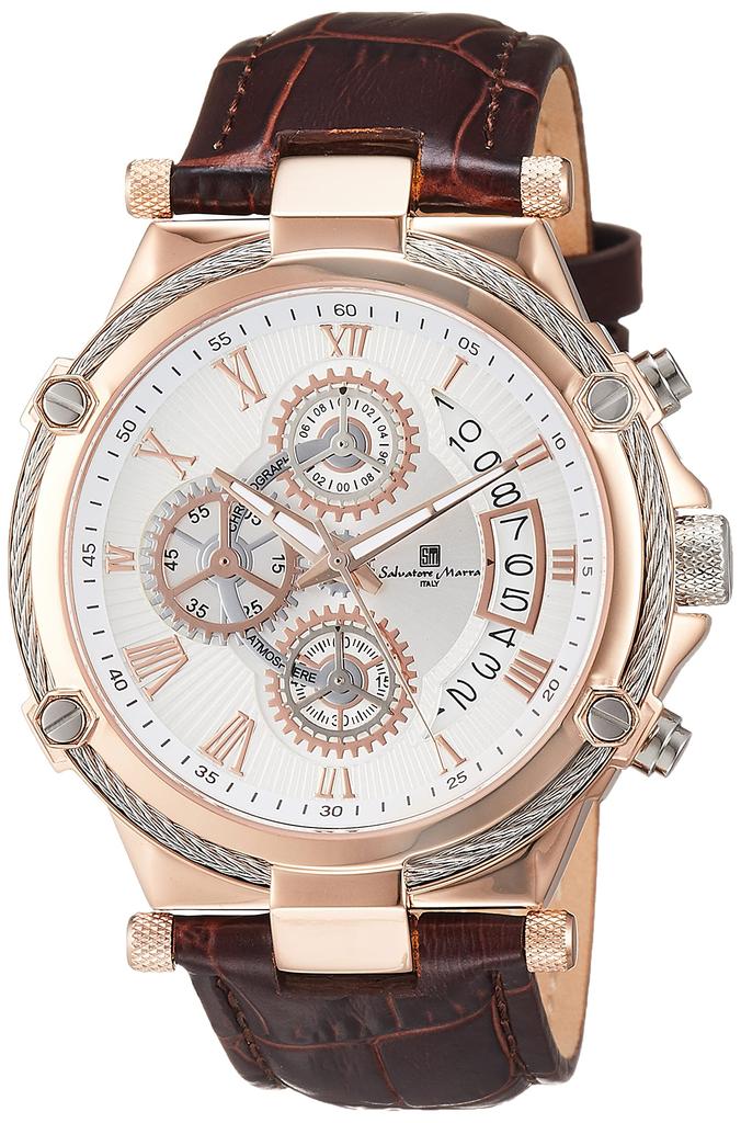 Salvatore Mara SM18102-PGWH Men’s Chronograph