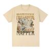 Professional Napper Funny Cat Meme Printed T-shirt Women Casual T Shirt Fashion Vintage Round Neck T-shirts Streetwear