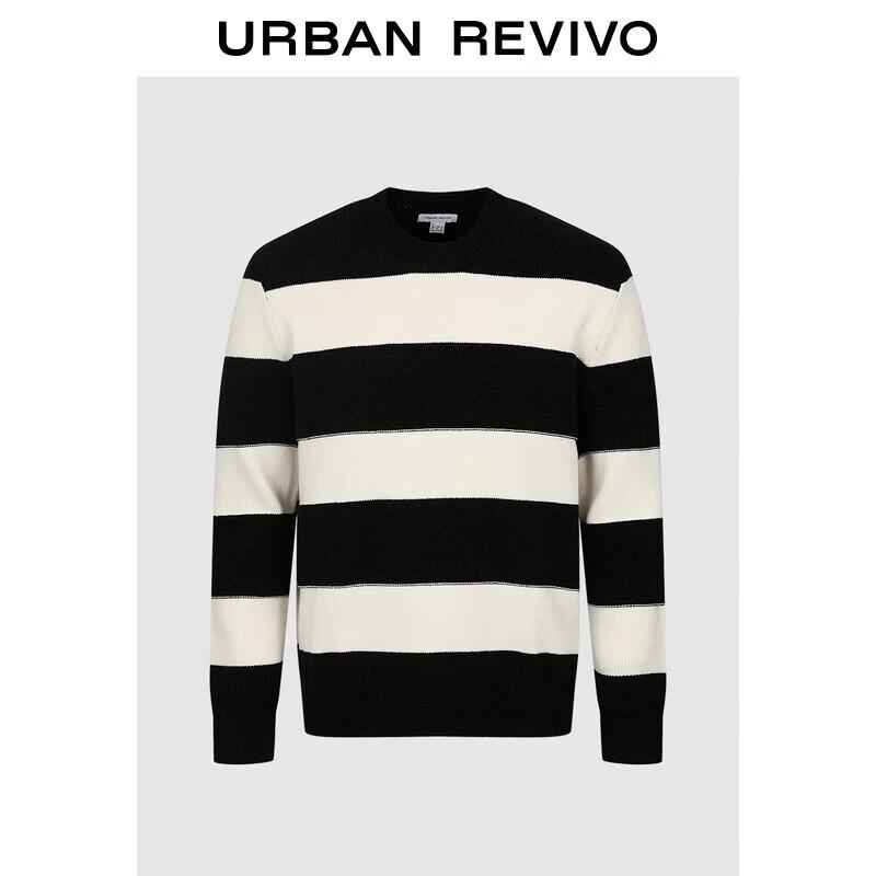 

UR Men s Autumn Contrast Stripe Knit Sweater M