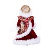 Rot-Gold Jacquard Snegurochka Weihnachtspuppe