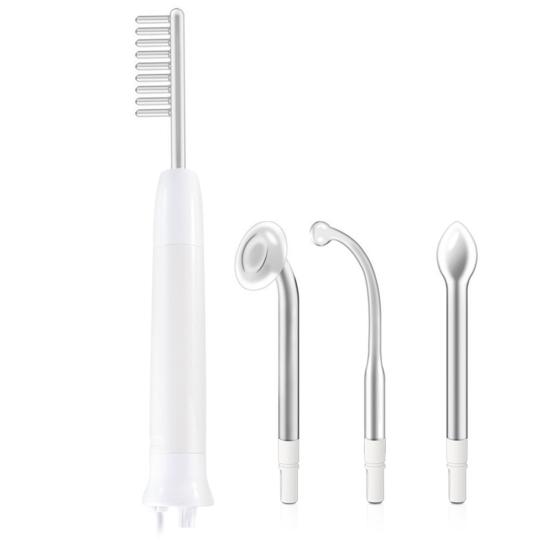 

Вихревая палочка для роста волос Электротерапевтический стержень Питает корни волос Вихревая расческа Набор Эффективное поглощение Вихревая расческа Удобный портативный омолаживатель волос EU белый