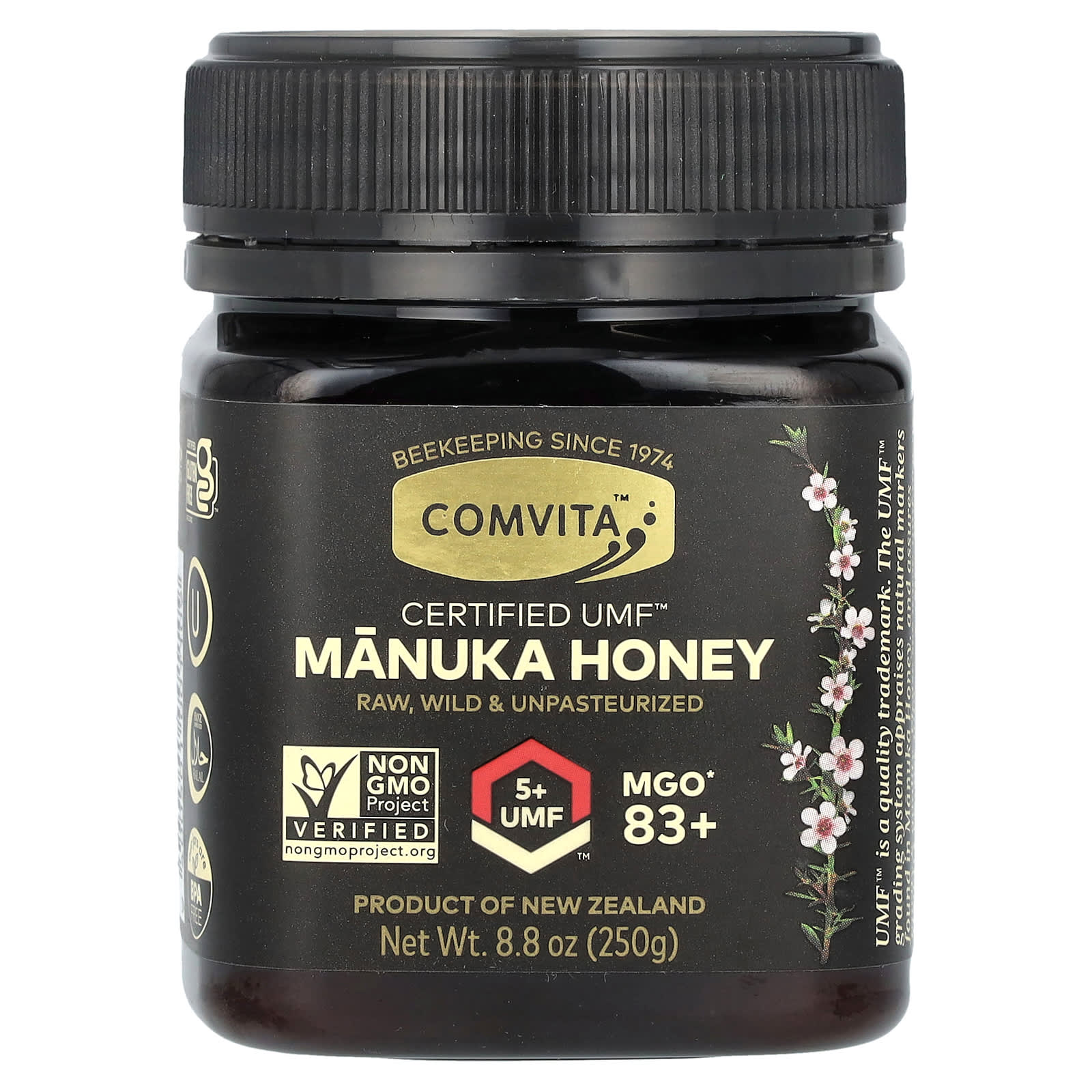 

Manuka Honey, Umf 5+, Mgo 83+, 250G(8.8Oz)
