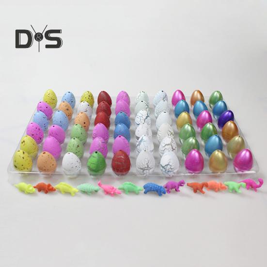60Pcs Easter Dinosaur Egg Hatching Toy Kids Toddlers Boys Girls Dino Birth Growing Toy Classroom Students Exchange Gift Party Favors