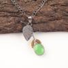 Sisters Day Sale Oval Natural Green Cat'S Eye 925 Sterling Silver Ethnic Pendant PP-55-30