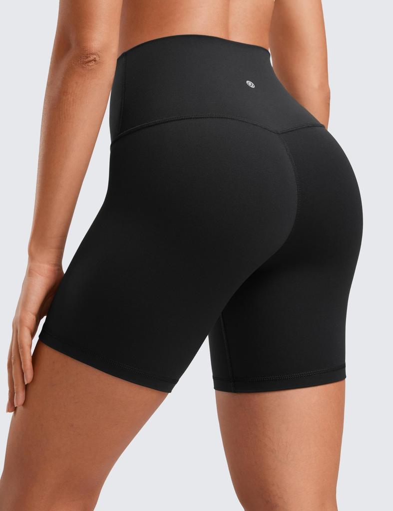 CRZ YOGA Biker Yoga Yoga Size M Women's Shorts, Leggings, Shorts, Quick-Drying, Breathable, High-Waisted Shorts, Butterluxe, 6-Inch/15cm Inseam,