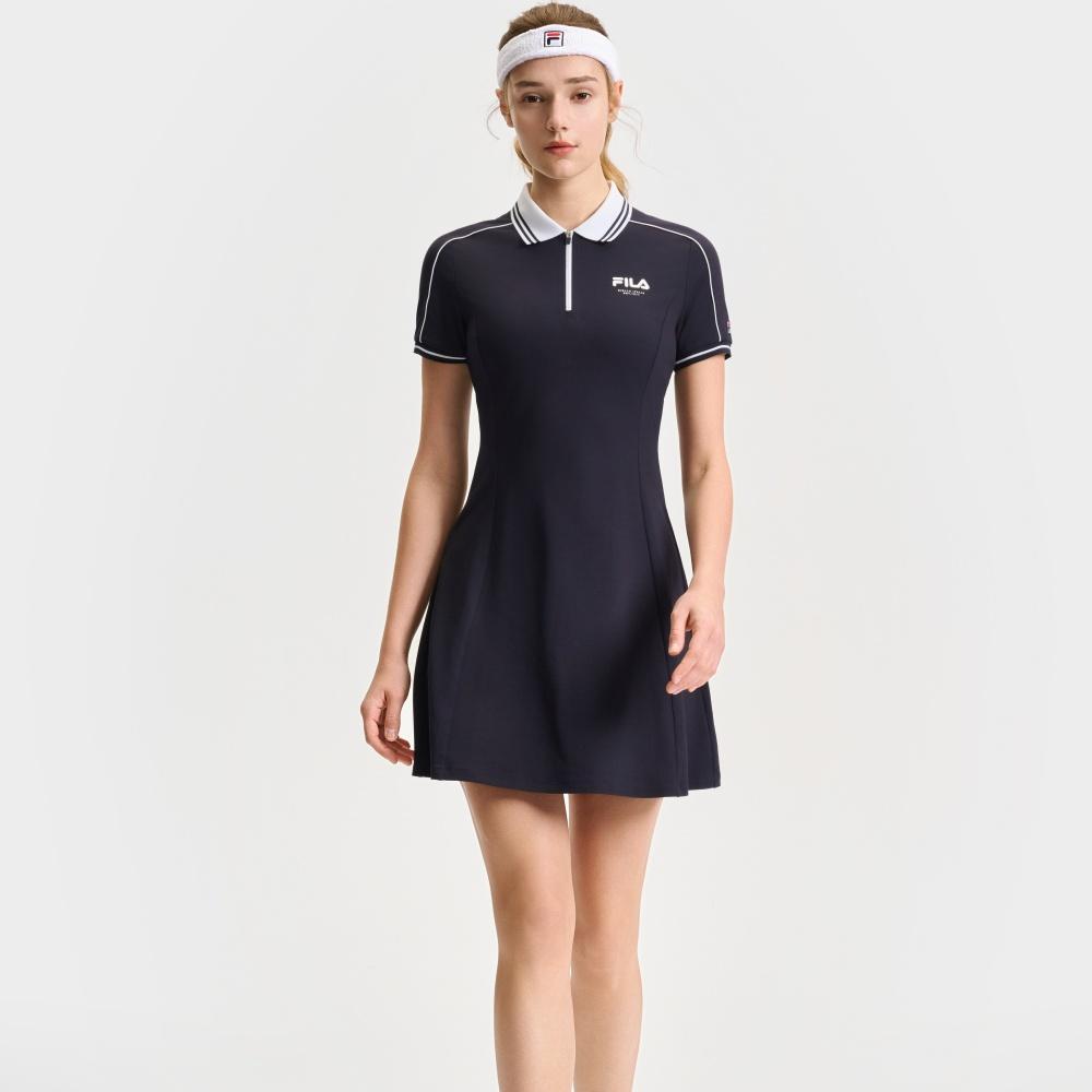 New FILA Short Sleeved Dress Women's RD Royal Blue A11W523324F-NV
