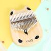 17 Keys Mini Thumb Piano, Finger Piano Musical Instrument for Kids Adults and Beginners, Music Gifts Wood Finger Piano
