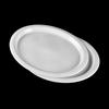 WS Disposable Thickened Oval Plastic Salad Plate