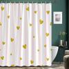 Modern Girl Pink Bow Pattern Shower Curtain, Bathroom Curtain,Printed Polyester Home Decorative Curtain With Hooks