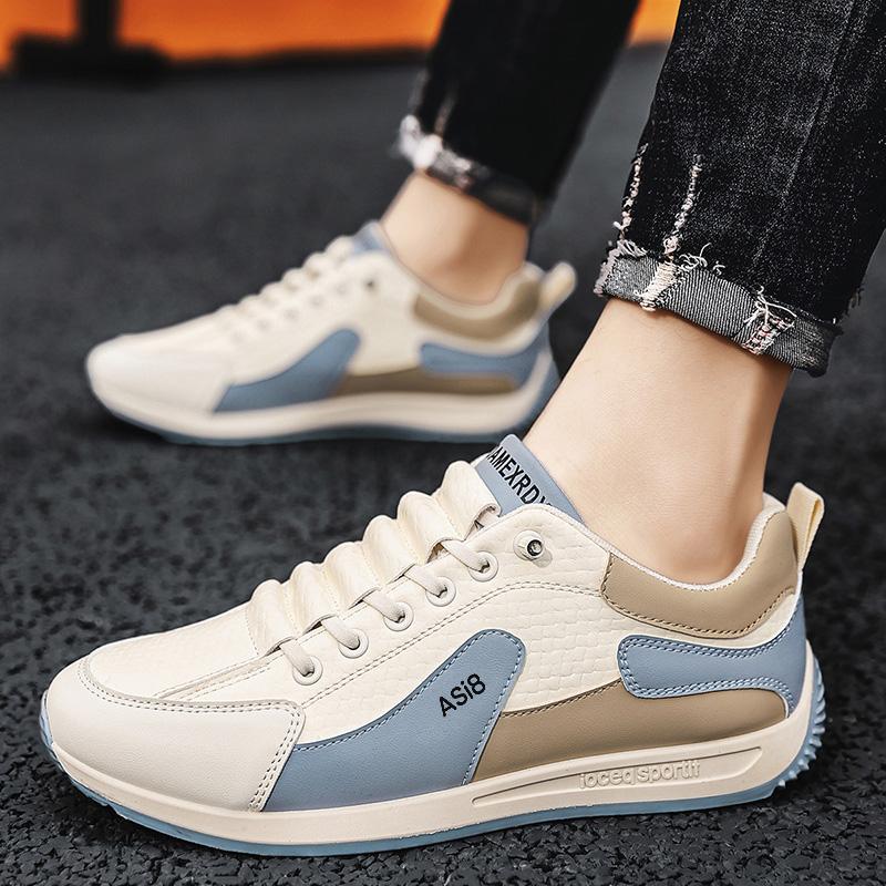 Men’s Sports Shoes Casual Street Style Jogging Sneakers Students Skateboard Shoes Plus Size Height Increase