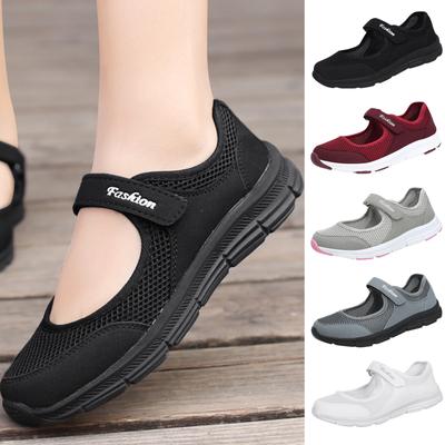 Mom Sandals Summer Breathable Fashion Hollow Leather Shoes Soft Bottom Non Flat Bottom Middle Aged Women's Shoes Elderly Hole Shoes