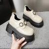 Women's 2025 Spring Fashion British-Style Thick-Soled Hidden Heel Loafers