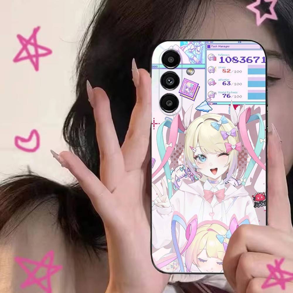 NEEDY GIRL OVERDOSE Phone Case For Samsung S24,S21,S22,S23,S30,Ultra,S20,Plus,Fe,Lite,Note,10,9,5G Black Soft Cover