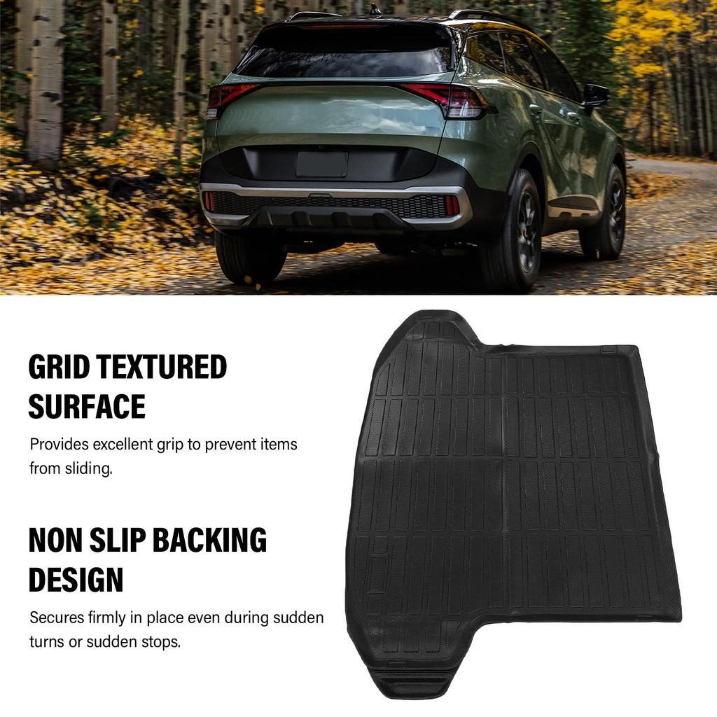 Cargo Liner Mat Anti Slip Easy Cleaning All Weather TPE Protection Rear Trunk Mat Replacement for Sportage 2023-2025