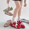 Red Apple Shoes Women's 2025 Autumn New Light Forrest Gump Shoes Versatile Sports and Leisure Board Shoes Tide