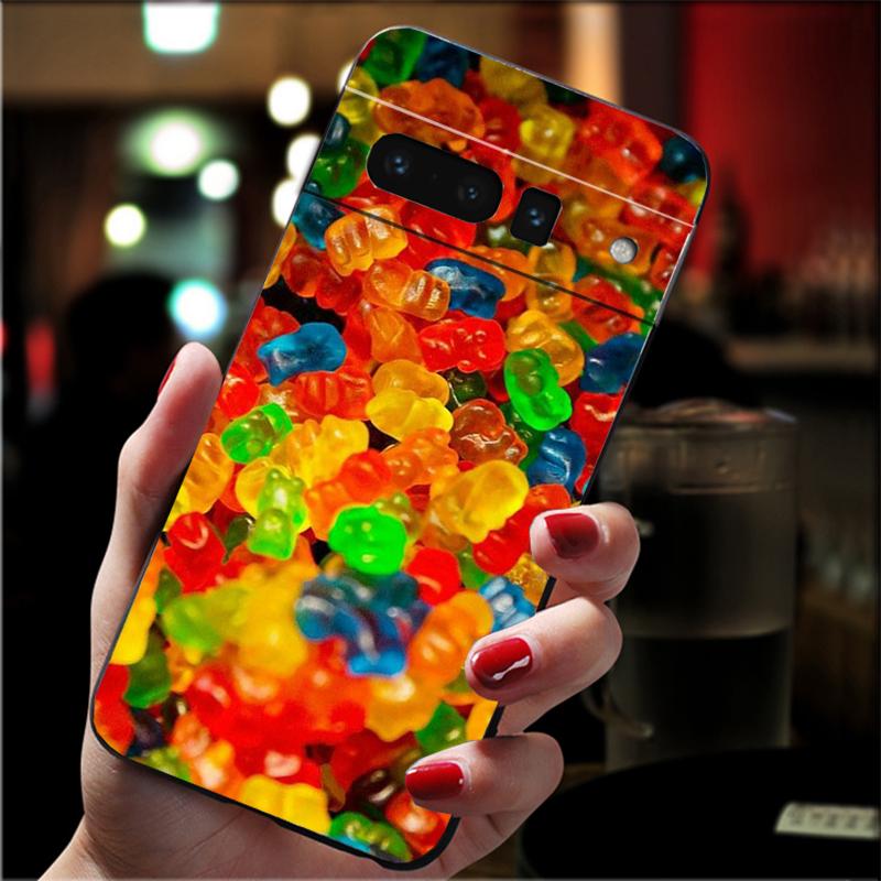 

Phone Case For Google Pixel 10 9 Pro XL 9A 8 7 6 Pro Pixel 8A 7A 6A Pixel 8 7 6 5 Dessert Ice Cream Macarons Candy Google Pixel 8 Pro