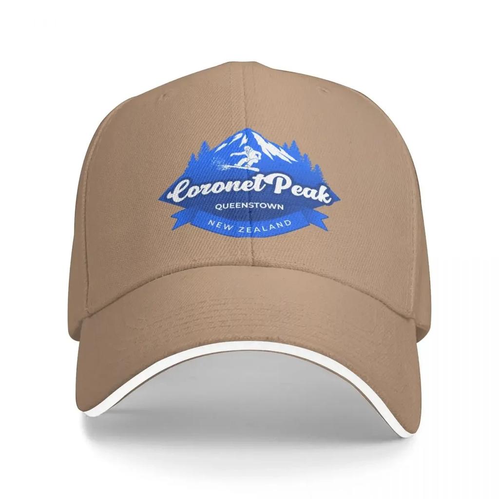 Coronet Peak, Queenstown, Nový Zéland Kšiltovka Vlastní čepice černý buřink pánská luxusní dámská