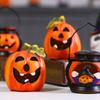 Ceramic Pumpkins Night Light Hollowed Pumpkins Lamp Halloween Decoration For Indoor and Outdoor Party Tabletop Display