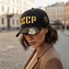 Russian National Emblem CCCP Embroidered Baseball Cap Hip Hop Adjustable Peaked Cap Cotton Snapback Caps For Man Women Unisex