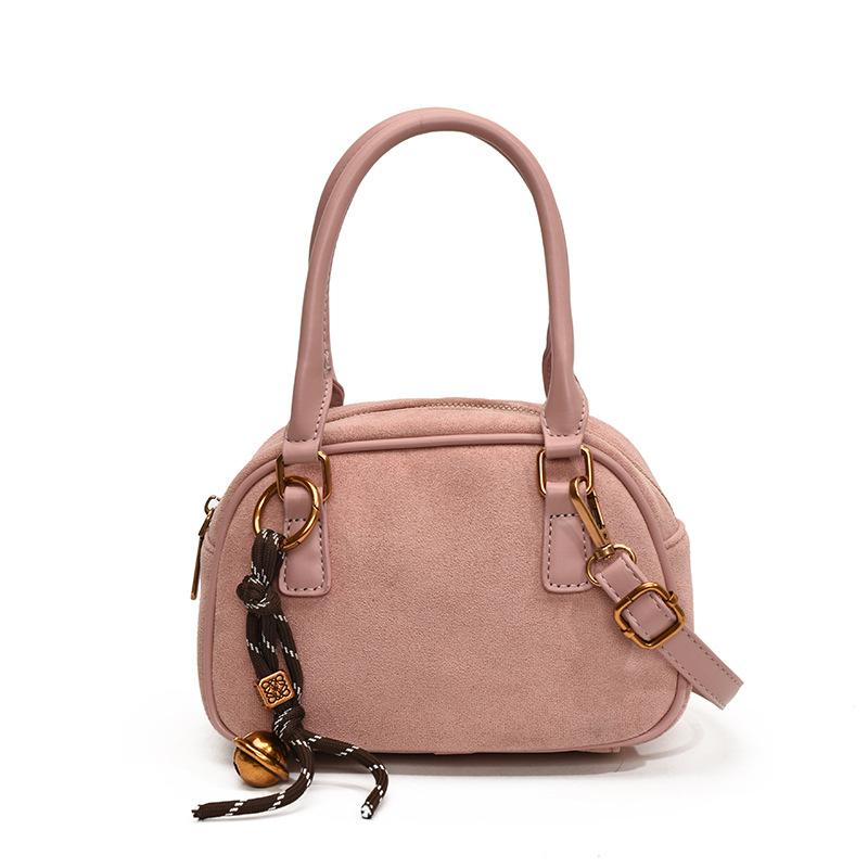 2025 New Design Vintage Maillard Niche Portable Bowling Bag Women's Commuter Versatile Messenger Bag