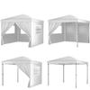 Garden pavilion, commercial tent, party gazebo, 4 side walls, windows, xxl