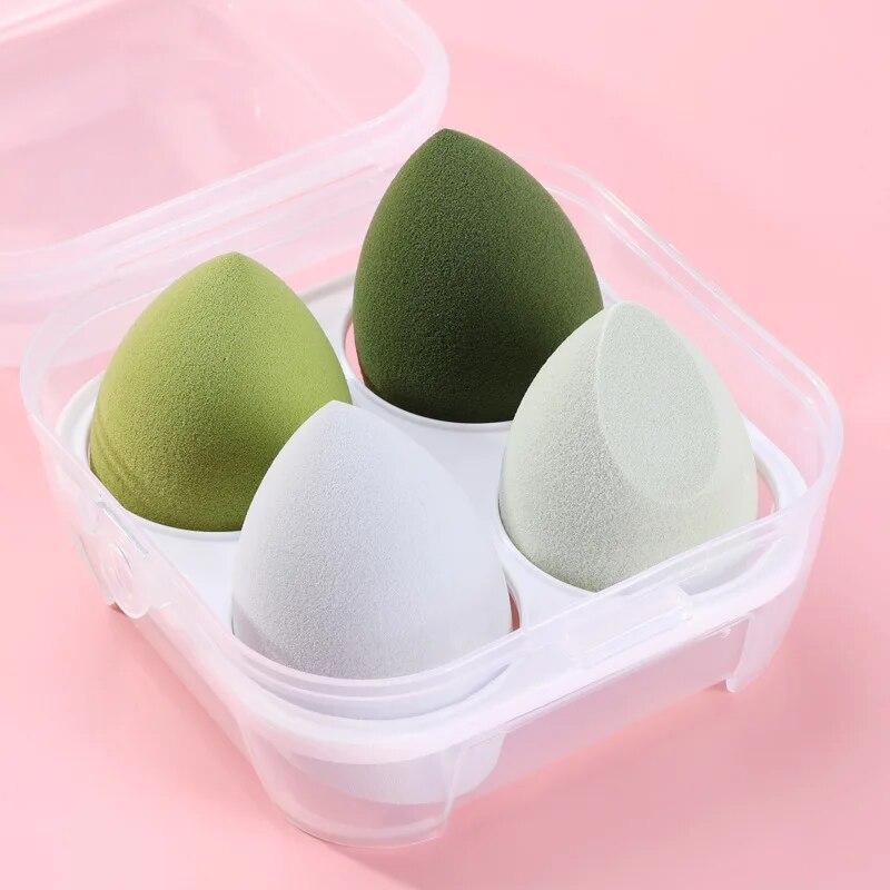 4/8pcs Makeup Blender Cosmetic Puff Makeup Tools Sponge with Storage Box Foundation Powder Sponge Beauty Tool Women Make Up