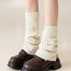 Thickened Vertical Bar Pile-up Socks for Autumn and Winter, Thickened Calf Socks, and Warm Leg Protection Socks
