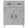 Highboard Concrete Grey 69.5 x 34 x 180 cm Particleboard