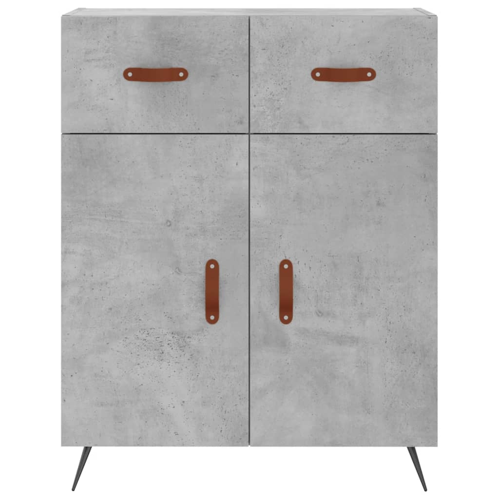 Highboard Concrete Grey 69.5 x 34 x 180 cm Particleboard