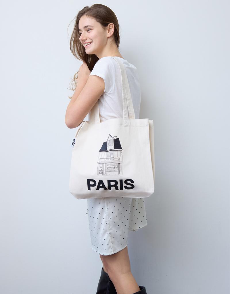 Sehr Light Twill Middle Bag (Paris-Ivory)