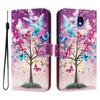 J330 Leather Phone Case For Samsung Galaxy J3 J5 J7 Pro 2017 EU J6 J4 Plus 2018 Coque Flip Cover Wallet Magnetic Painted Cases
