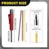Carpenter Pencil Deep Hole Marker Set Long Head Reach Pen for Writing