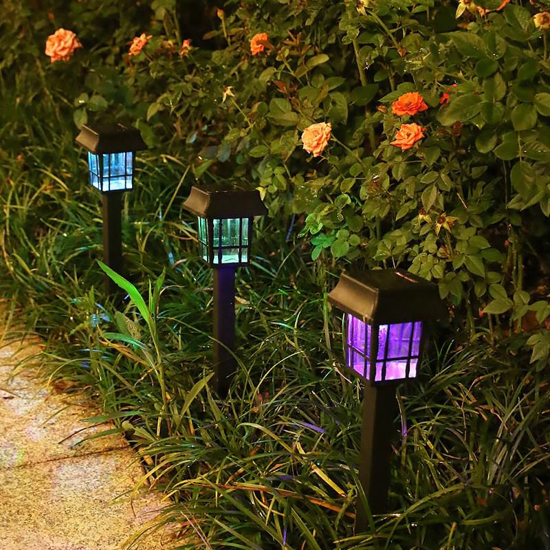 Retro Solar Lawn Lights – Automatic Dusk Activation for Outdoor Courtyard and Night Ambiance