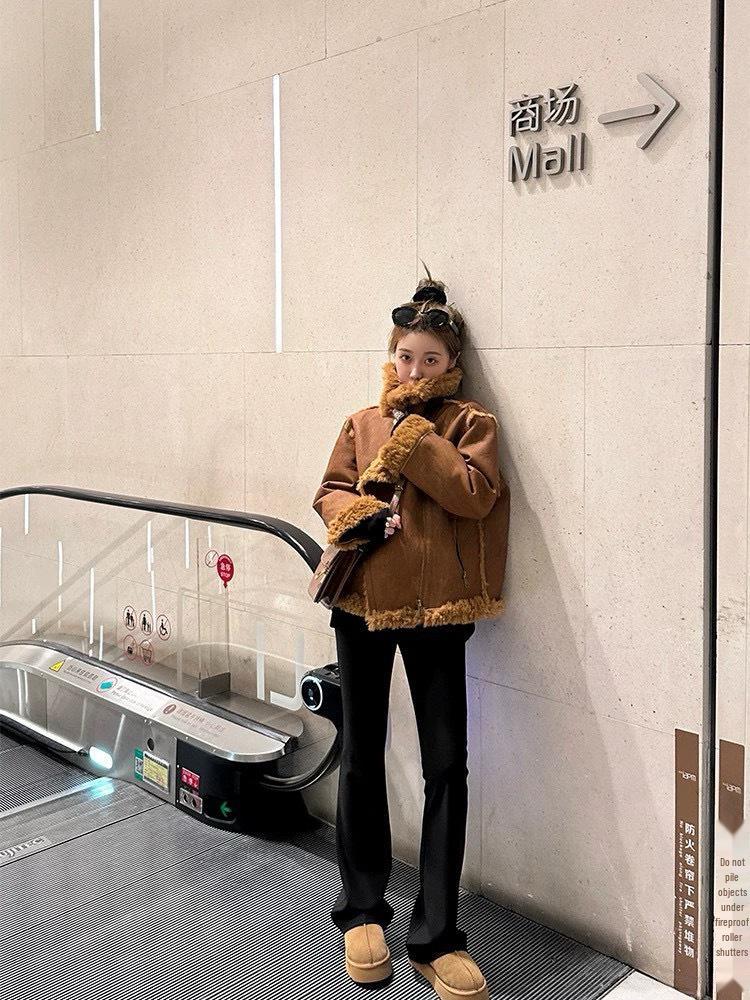 Women's High-Waisted Slimming Micro Flare Pants: Leg-Lengthening Spring/Summer Black Style