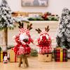 Christmas Kids Delightful Decoration With Reindeer Antlers Gift Bag And Playful Plushie Rudolph
