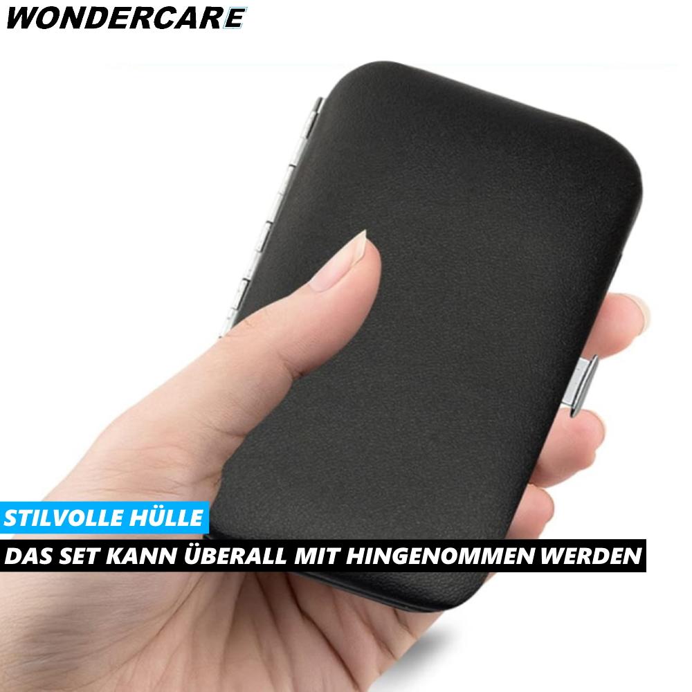 WONDERCARE Maniküre Set Pediküre Nagelset Nagelpflege Nagelschere Nagelfeile 7er