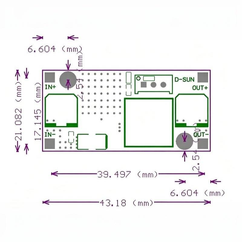Lm2596 Lm2596S Power Module Led Voltmeter Dc-Dc Adjustable Step Down Power Supply Digital Display 24V To 12/5/3.3V