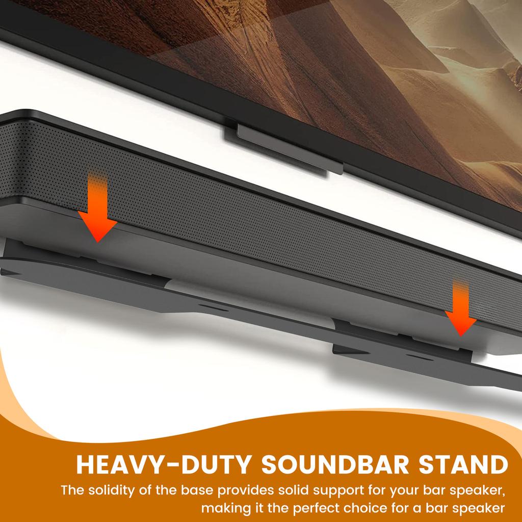 Universal Soundbar Stand Metal Wall Mount Speaker Stands Vibration Free Anti Drop Sonos Beam Wall Mount Bracket Home Decoration