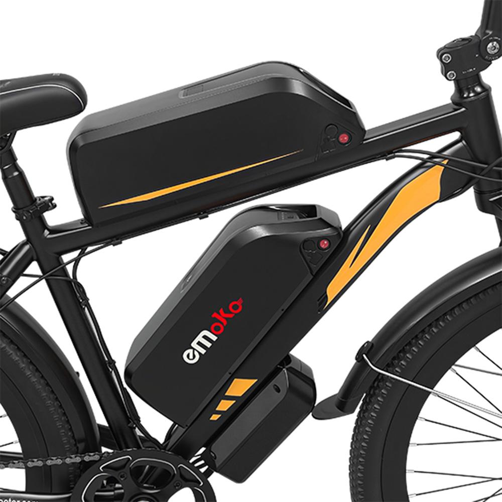 Emoko EC27-D City Cargo E-Bike with 500W 48V45Ah City Commuter E-Bike, Rear Cargo Rack, 27" Pedelec for Market Shopping & Delivery