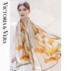 VICTORIA&VERA V827ZS01 Spring/Summer Printed Silk Floral Scarf