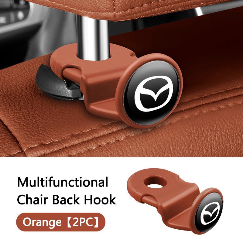 2pcs Universal Auto Seat Headrest Hook Storage Hidden For Mazda 2 3 6 5 Atenza CX3 A CX5 MX5 CX7 Axela CX30 CX90 CX60 CX50