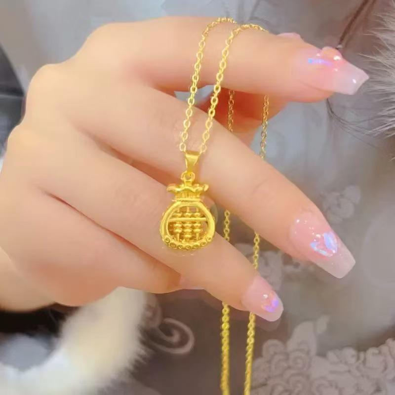 Luxury Abacus Pendant Necklace for Women – Trendy, Versatile Jewelry Gift