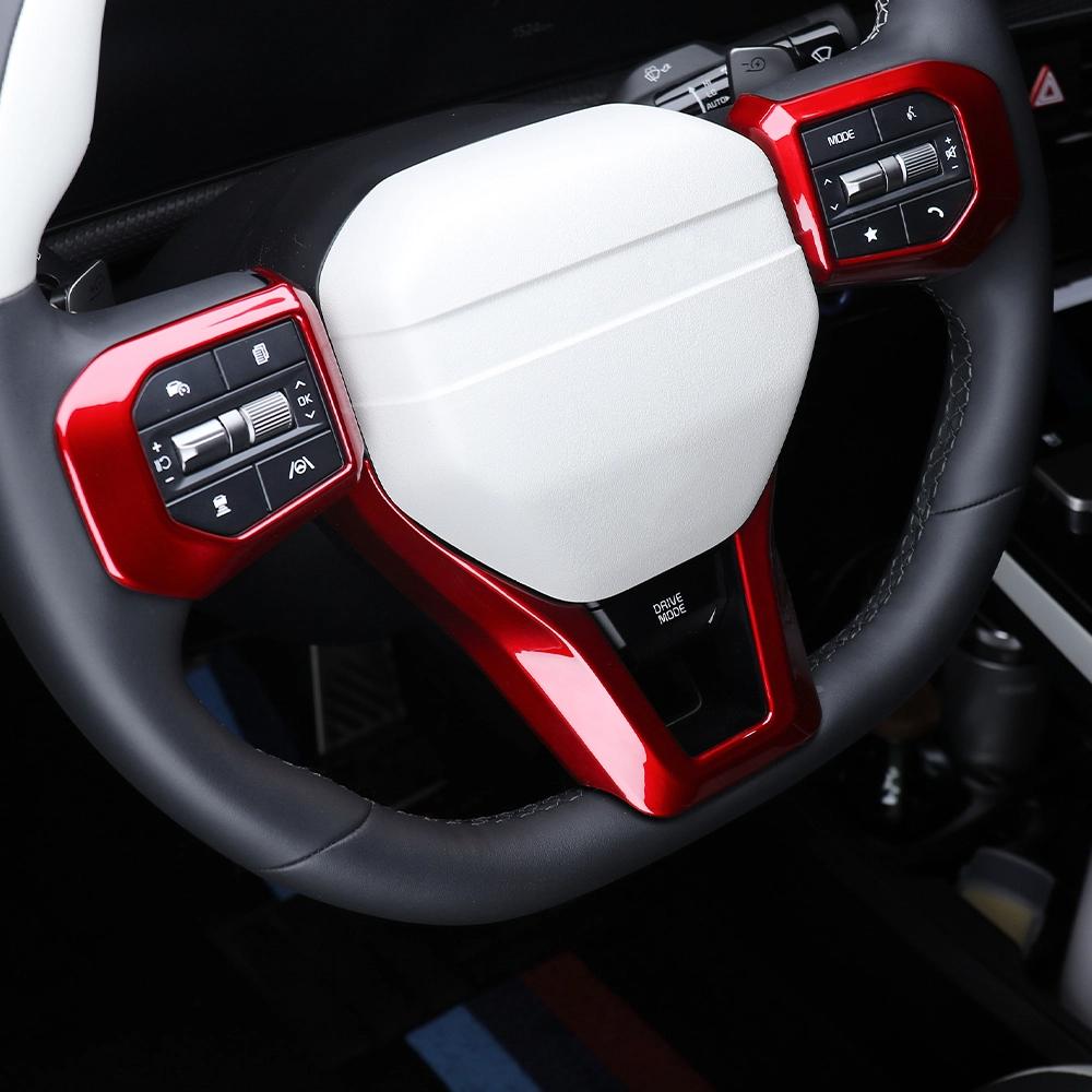 3pcs Car Steering Wheel Switch Button Trim Panel Frame Chin Cover For Kia K4 /K4 GT Line Interior Style Accessories LHD RHD