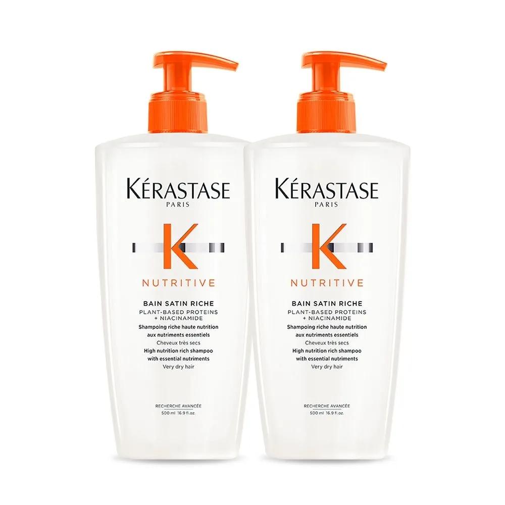 Duo Bain Nutritive Rich Large Size Shampoo 500ml [For Damaged & Dry Hair]