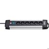Circuit Breaker - Brennenstuhl - Premium-alu-line - 6 Connectors - Aluminum - Black