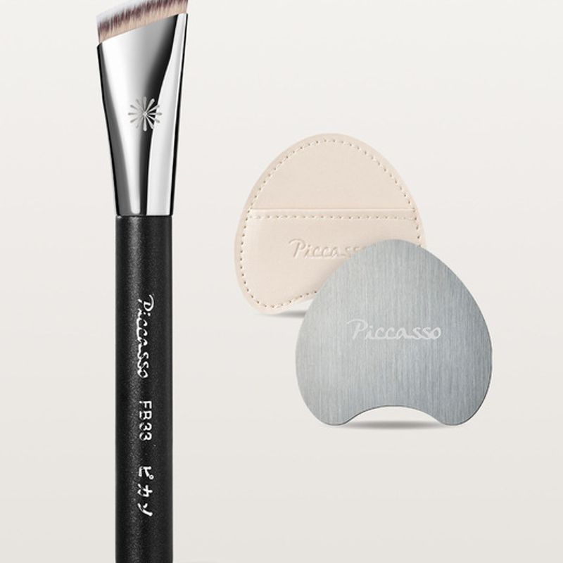 Piccasso FB33 Tapping Cover Foundation (+ Tapping Cover Mixing Palette) FB33 Tapping Cover Foundation